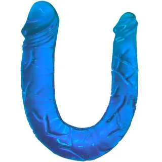 Doppeldildo Jelly Blau 30,5 x 2,5 cm
