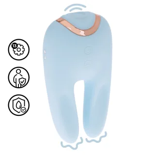 Vibrator Bonnie doppelseitig mit Klopffunktion 11 cm
