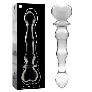 Glasdildo Modell 21 Transparent 20,5 cm