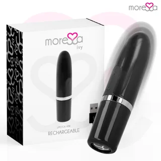 Auflegevibrator Ivy im Lippenstift-Format Schwarz