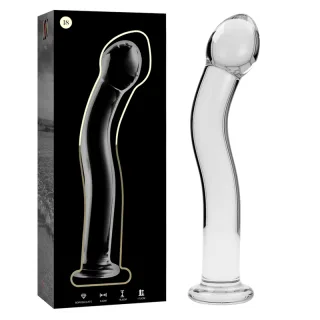 Glasdildo Nebula Modell 18 Transparent 18,5 x 3,5 cm
