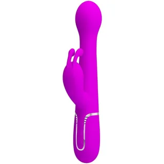 Rabbit-Vibrator Dejon 3-in-1 mit Burst-Taste Fuchsia
