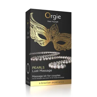 Silikon Massage-Gel Set - Pearls Lust Massage Kit mit Halskette und Guide