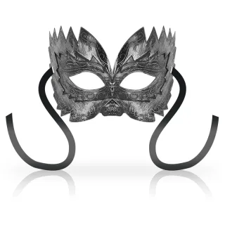 Maske Ohmama venezianisch mit Zacken Silber