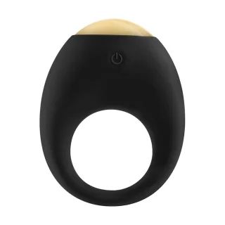 Penisring Eclipse Light mit Vibration Schwarz Ø 4 cm