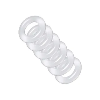 Hodenstretcher-Set Ring Master verstellbar Weiß 2,5 x Ø 2,5 cm