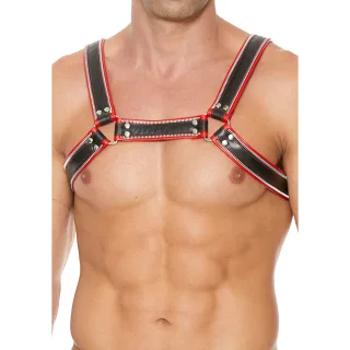 Harness Bulldogge für die Brust Rot L/XL