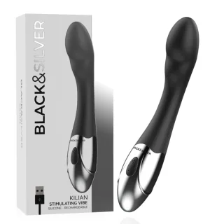 G-Punkt-Vibrator Black&Silver Kilian Schwarz 20 x 3,2 cm