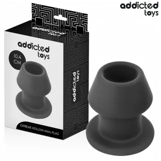 Analplug Hohl Extrem Größe L Schwarz 10,4 x 8 cm
