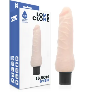Vibro-Dildo Sven selbstschmierend Natur 18 x 3,3 cm