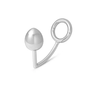 Sinnlicher Cockring, teilbar mit massiver Anal Kegel aus Edelstahl, in verschiedenen Ausf?hrungen 45 mm 45 mm