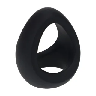 Penisring Soft Tri O aus Silikon Schwarz