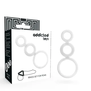 Penisring-Set 3-teilig Transparent bis 5 cm