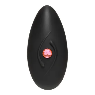 Mini-Vibrator Body Bling Bliss mit pinkem Stein Schwarz 8,9 x Ø 4,2 cm