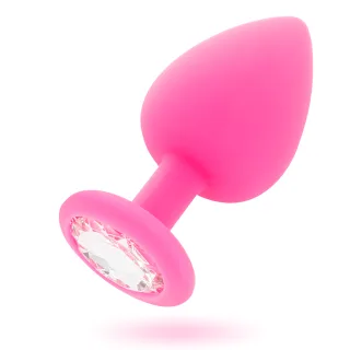 Analplug Shelki M Fuchsia 8 x 3,5 cm