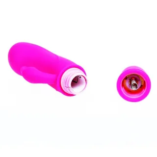 Rabbit-Vibrator Caesar mit 10 Impulsen Fuchsia 12,7 x 2,4 cm