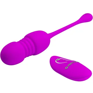 Vibro-Ei Callieri mit Funkfernbedienung und Stoßfunktion Lila