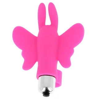 Fingervibrator Ohmama als Schmetterling Pink 10 x 7,3 cm