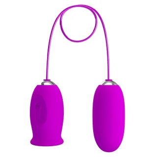 Vibro-Ei Daisy mit zwei Eiern an einem Bedienteil Lila