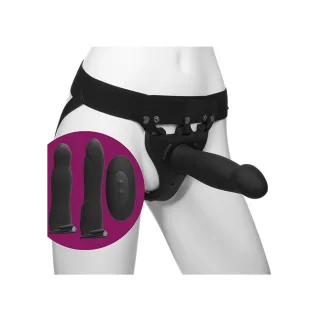 Harness Body Extensions Naughty aus Silikon Schwarz 20 x Ø 4,5 cm