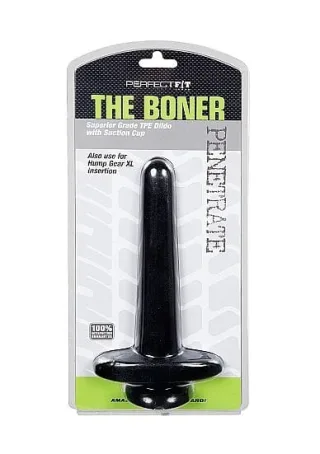 Analplug PerfectFitBrand The Boner aus Latex Schwarz 5,5 cm