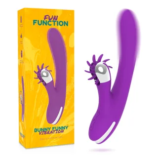 Rabbit-Vibrator Bunny Funny Vibration 2.0 Violett 24 x 3,5 cm