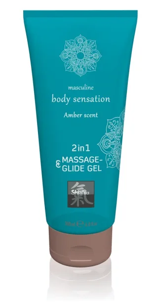 Massage &amp; Glide Gel 2in1 Amber Scent 200 ml