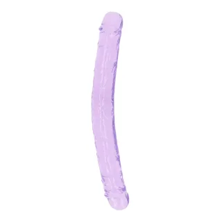 Doppeldildo realistisch Violett 34 x Ø 3,5 cm