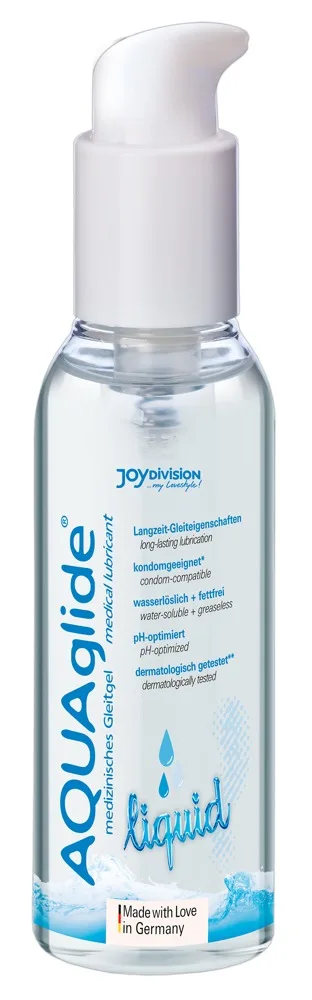 Joydivision AQUAglide liquid Kristallklares Gleitgel auf Wasserbasis 125 ml