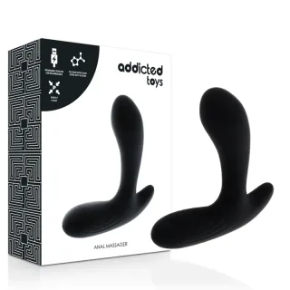 Analplug mit Vibration und Dammarm Schwarz 12,5 x 3,5 cm