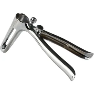 Analspekulum aus Metall Silber