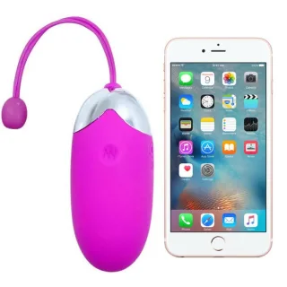 Vibro-Ei Abner mit App-Steuerung Lila 7,5 x 3,3 cm