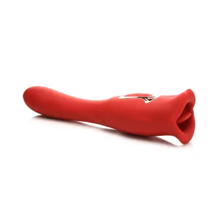 Vibrator Kiss and Tell Pro doppelendig Rot 11,4 x Ø 5,2 cm