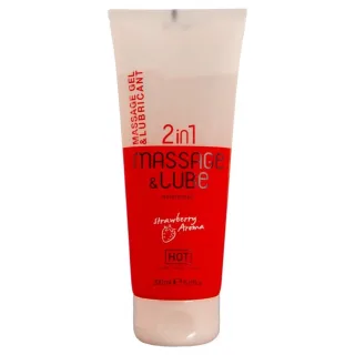 Gleitgel Hot 2in1 Massage- und Gleitgel Erdbeere 200 ml