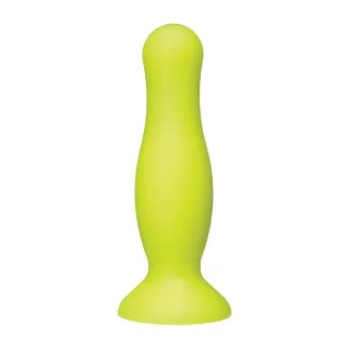 Analplug American Pop Mode aus Silikon Gelb 11,4 x Ø 3,2 cm