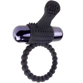 Penisring Vibrating Silicone Super Ring Schwarz Ø 5,9 cm