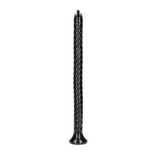 Dildo Anal Snake gedreht Schwarz 50 x Ø 3,6 cm