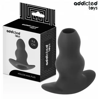 Analplug Hohl Größe M Schwarz 9,6 x 4,5 cm