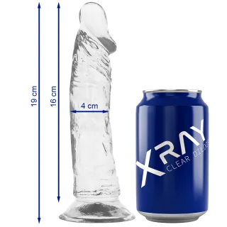 Realistischer Dildo X Ray Transparent 19 x 4 cm