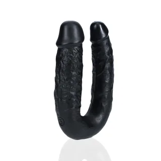 Doppeldildo U-förmig Schwarz 12,7 x Ø 3,2 cm