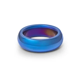 Aufregender Cockring aus Edelstahl in Blau, ? 35 bis 55 mm 50 mm