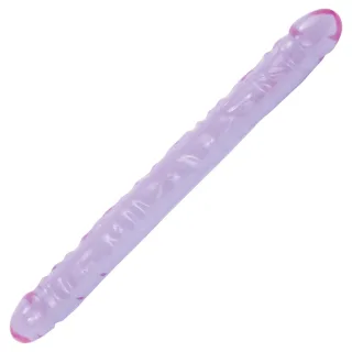Doppeldildo Crystal Jellies Lila 44,5 x Ø 4,1 cm