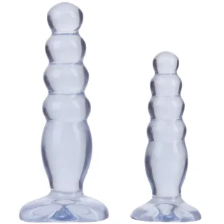 Anal-Set Crystal Jellies Anal Delight Trainer Transparent 12,7 x Ø 3,3 cm
