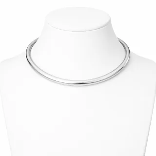 Schlichtes BDSM Halsband aus Edelstahl Innen ? ca. 130 mm, f?r Halsumfang bis 425 mm/Gewicht: ca. 280 g