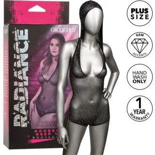 Body Radiance Deep-V mit Kapuze Übergröße