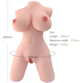 Liebespuppe Torso White Girl 30 x 27 cm