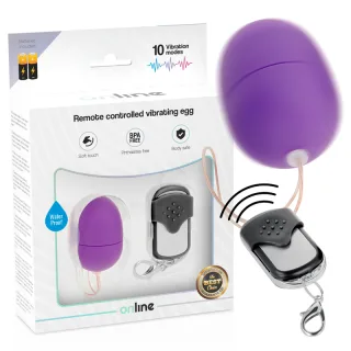 Vibro-Ei Online mit Fernbedienung Größe S Lila 5 x 3,4 cm