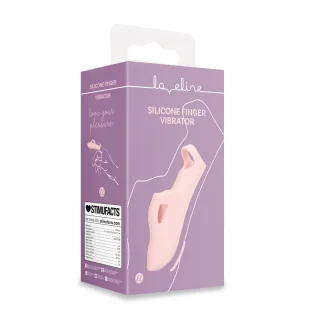 Fingervibrator aus Silikon Rosa