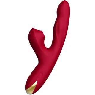 Vibrator Bump mit Klitoris-Sauger Modell 2 Burgund