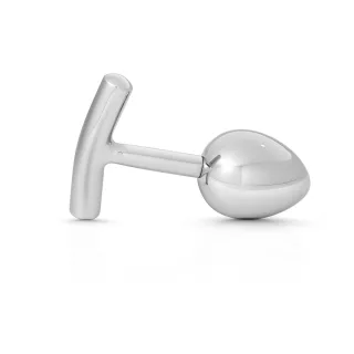 Verw?hnender Anal Plug aus Edelstahl, mit Griff, in verschiedenen Gr??en 40 mm